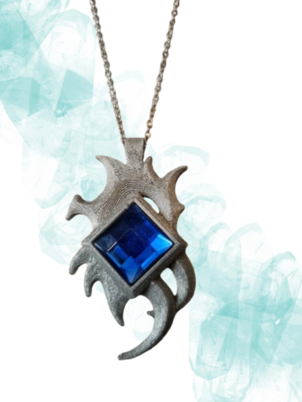 Pendentif aspect argent